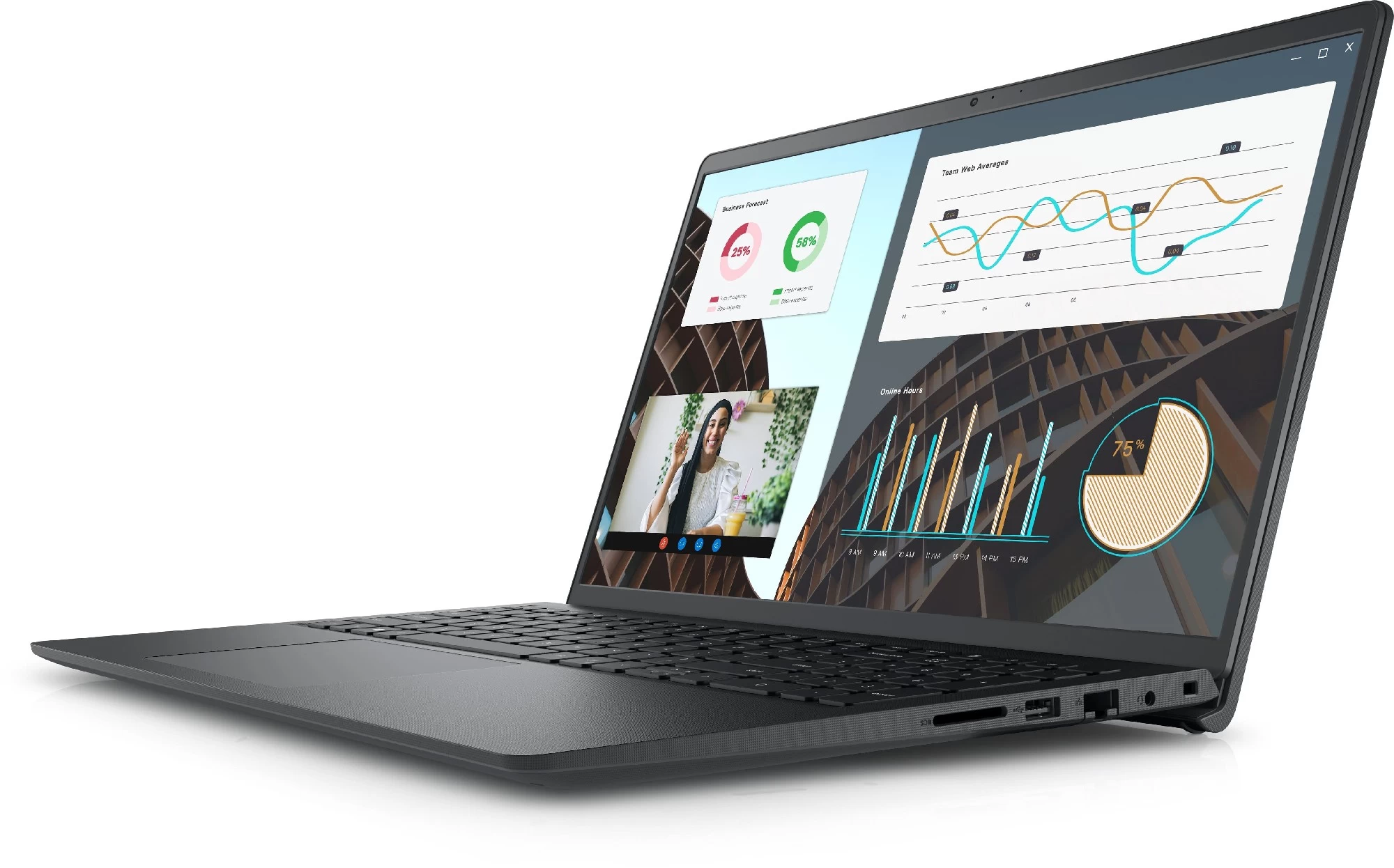 Ноутбук 15.6” Dell Vostro 15 3000 (3530)/ Intel Core i5-1335U/ 16GB/ 512GB SSD/ Win11Pro/ Carbon Black 15,6 / черный photo 3
