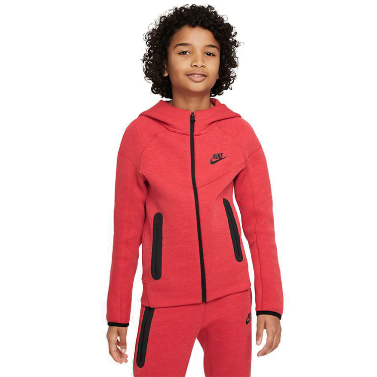 Hanorac Nike B NSW TECH FLC FZ / Barbati / XS / Rosu photo 3
