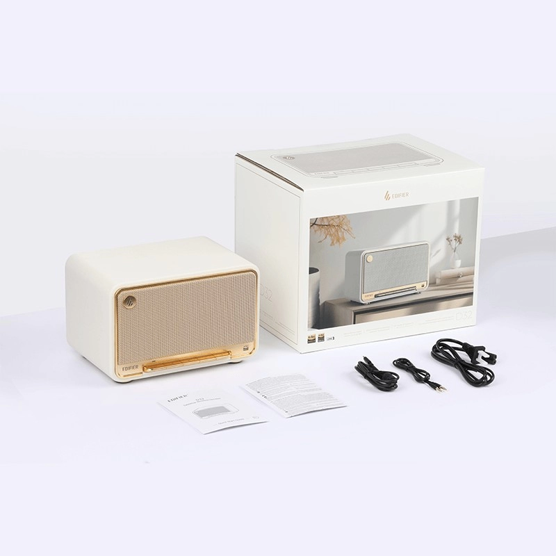Boxa portabila de masa Edifier D32 White / 60W / Apple AirPlay2 / LDAC / 5200mAh photo 7
