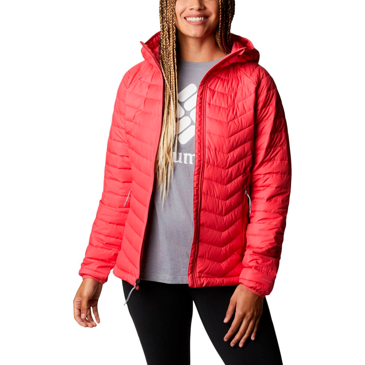 Scurta Columbia Powder Lite Hooded Jacket XS Rosu Femei photo 4