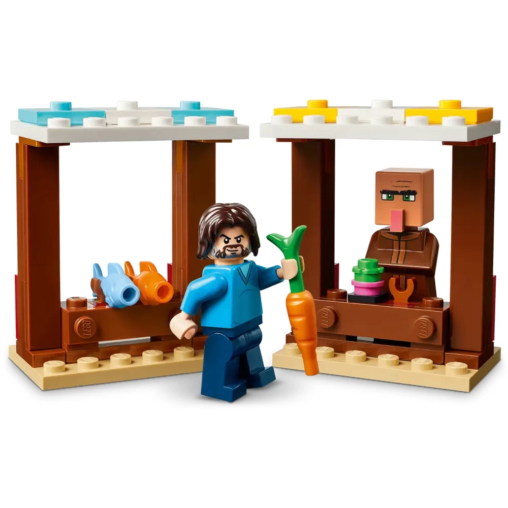 Constructor Lego Minecraft The Ghast Balloon Village Attack 21273 de la 10+ ani photo 3