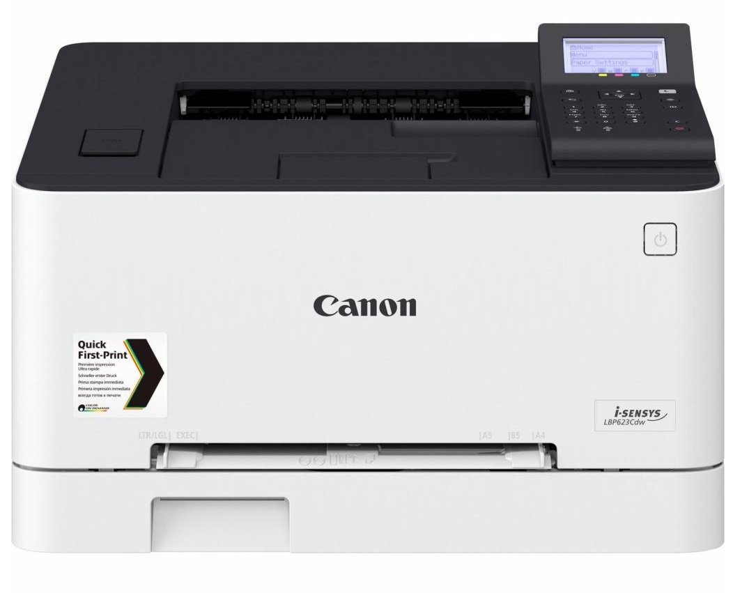 Printer Color Canon i-Sensys LBP-623Cdw, Net, Wi-Fi, A4, 21ppm, d/s 12.7 ipm, 1GB, 1200x1200dpi, 250+50 sheet tray, 5 Line LCD, UFRII, Max. 30k pages per month, Cart 054HBK/054 (3100/1500pages ) & 054HC/M/Y/054C/M/Y (2300/1200 pages ) photo 1