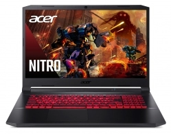 ACER Nitro AN517-54 Shale Black (NH.QF7EU.008) 17.3" FHD IPS 144Hz 72%NTSC (Intel Core i7-11800H 8xCore 2.3-4.6GHz, 16GB (2x8) DDR4 RAM, 512GB PCIe NVMe SSD+HDD Kit, GeForce RTX3060 6GB GDDR6, WiFi6-AX/BT 5.1 Killer 1650i, 4cell, HD Webcam, RUS, Backlit,  