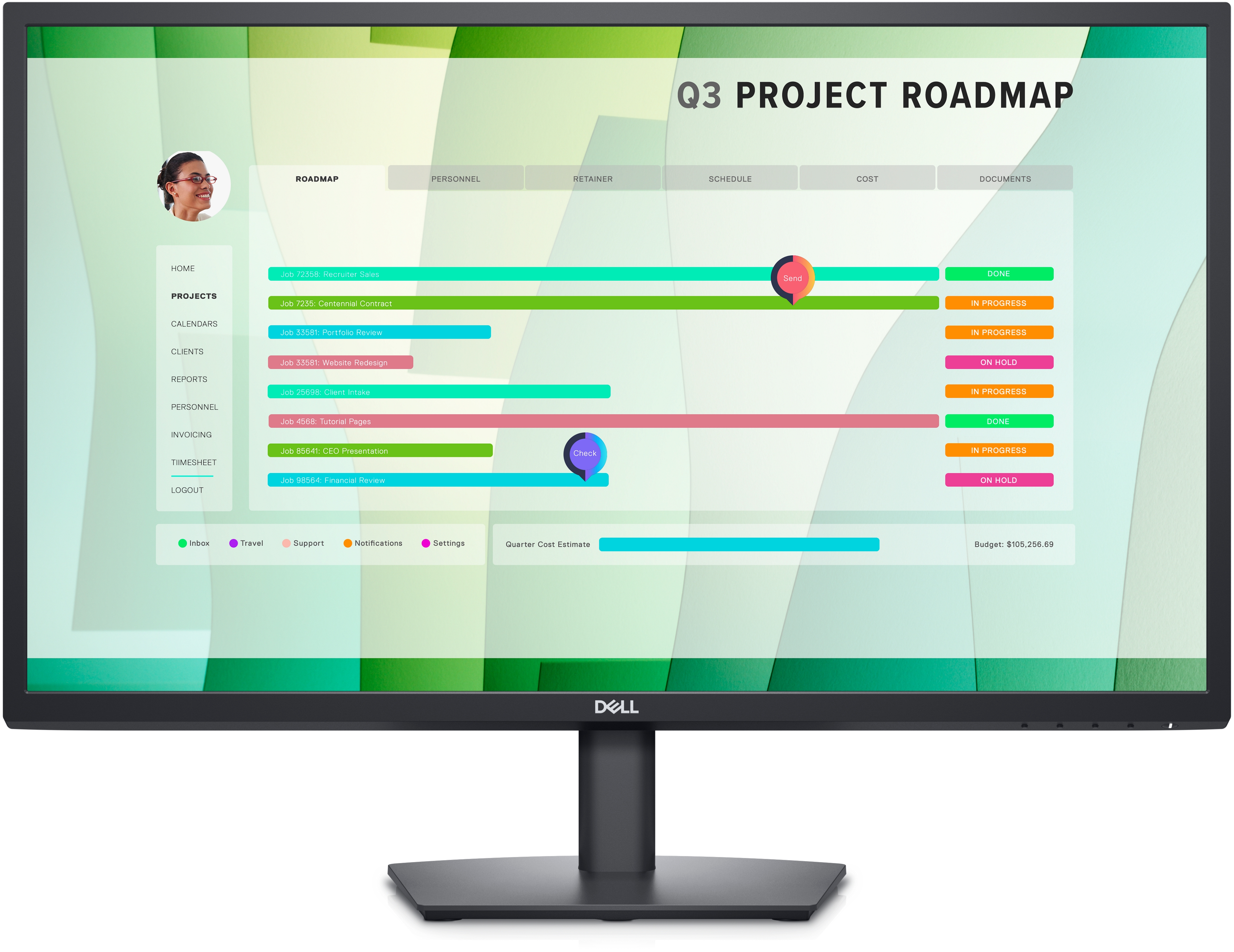 27.0'' DELL IPS LED E2723HN Black (5ms, 1000:1, 300cd, 1920x1080, 178°/178°, VGA, HDMI, VESA ) photo 1