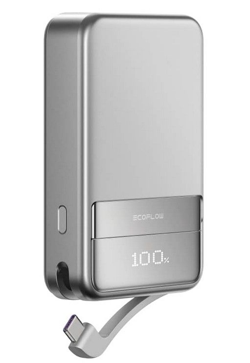 Магнитный Power Bank EcoFlow Rapid 10000/ Wireless Charging Qi2.0 15W, Bluetooth/ 10000 mAh photo 1
