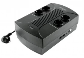 Gembird EnerGenie EG-UPS-001, 650VA / 390W, UPS with AVR, 4x Schuko outlets, LED status indication 