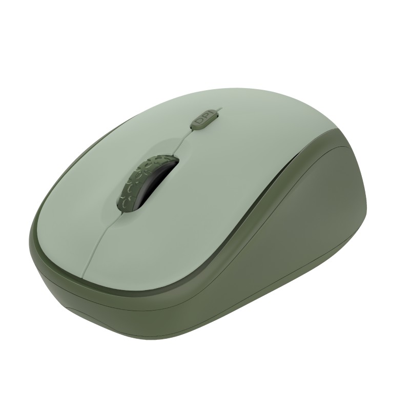 Мышь Беспроводная Trust Yvi + Eco / 8m 2.4GHz Micro receiver / 1600dpi / Green photo 2