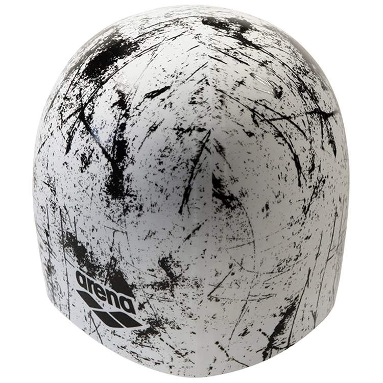 Casca de inot silicon Arena Print 2 1E368-274 Alb photo 4