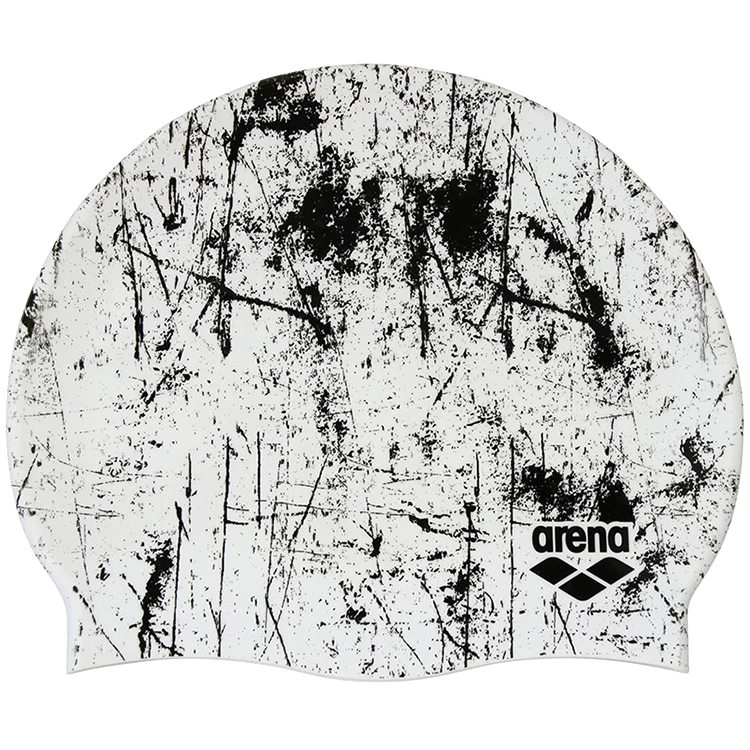 Casca de inot silicon Arena Print 2 1E368-274 Alb photo 5