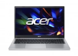 ACER Extensa EX215-33 Pure Silver (NX.EH6EU.005) 15.6" FHD (Intel Core i3-N305 8xCore 3.8GHz, 8GB (1x8GB onboard) LPDDR5 RAM, 512GB PCIe NVMe SSD, Intel UHD Graphics, WiFi6-AX/BT 5.0, 3cell, 720p HD webcam, EN/RU/UA, No OS, 1.7kg) 