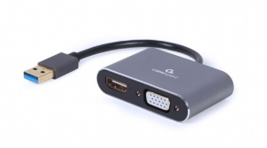 Adaptor Gembird A-USB3-HDMIVGA-01, USB to HDMI + VGA thumbnav 1