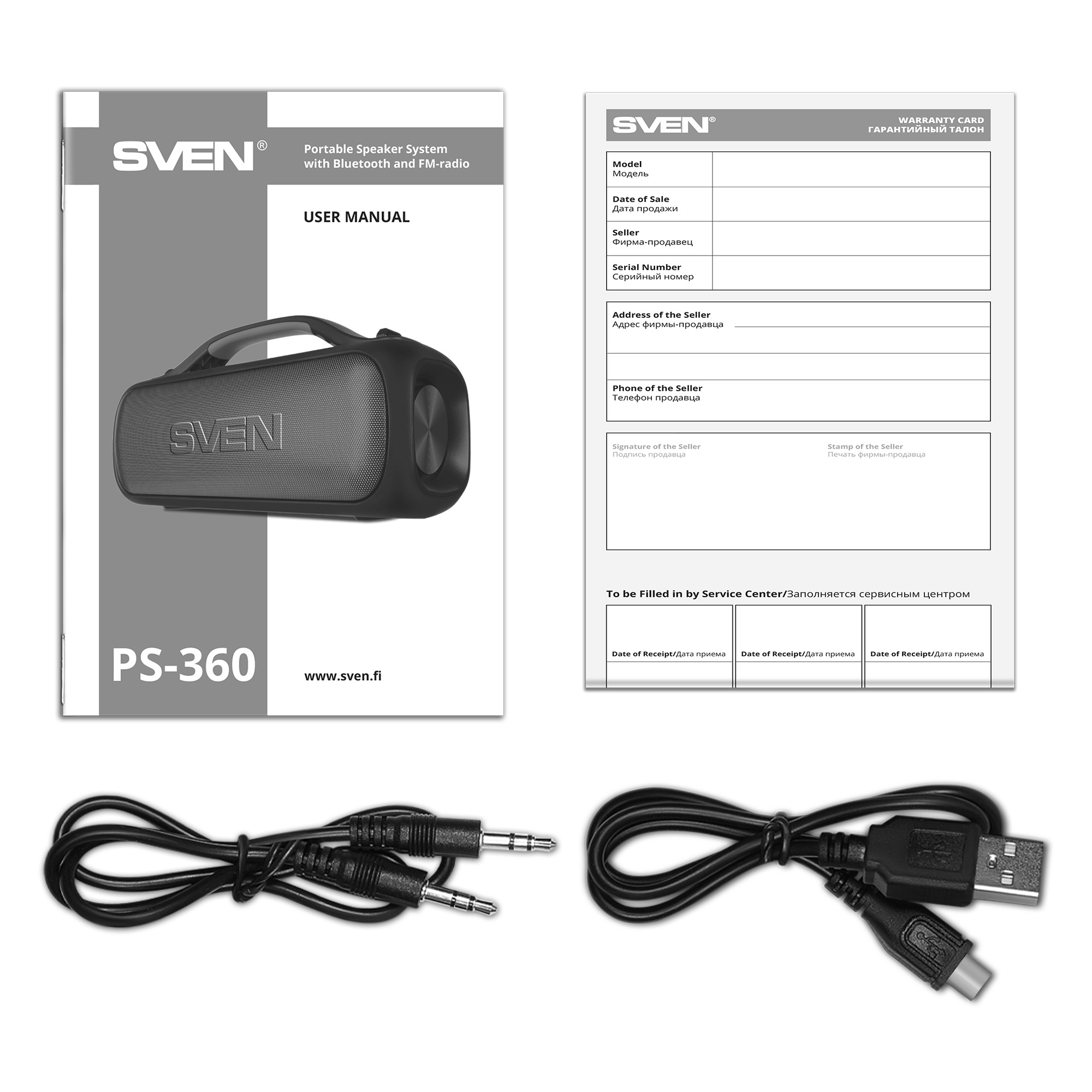 Boxa portabila SVEN PS-360 Black / 24W / Bluetooth / FM tuner / USB / microSD photo 9