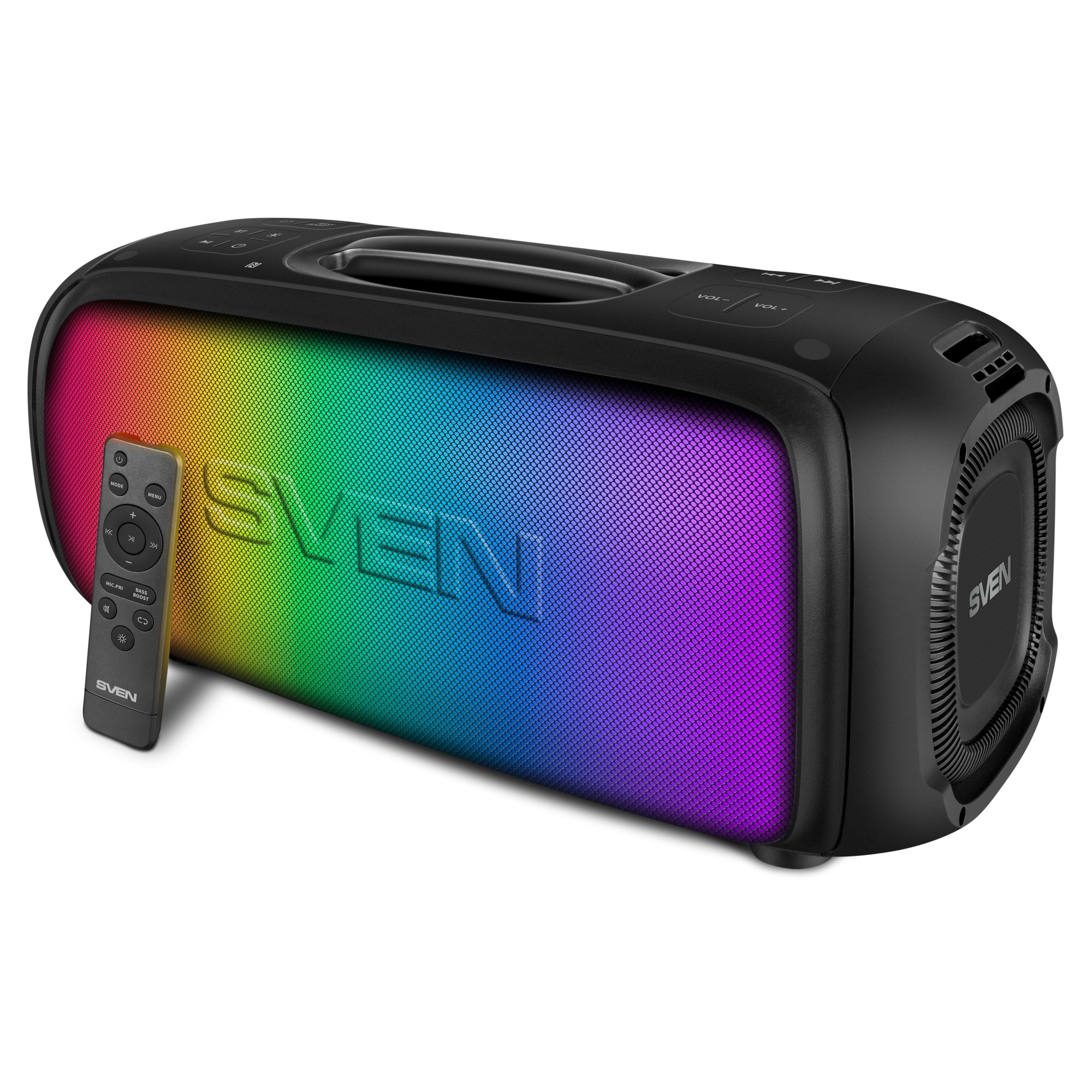 Boxa portabila SVEN PS-860 Black / 100W / Bluetooth / NFC / FM tuner / USB / microSD photo 1