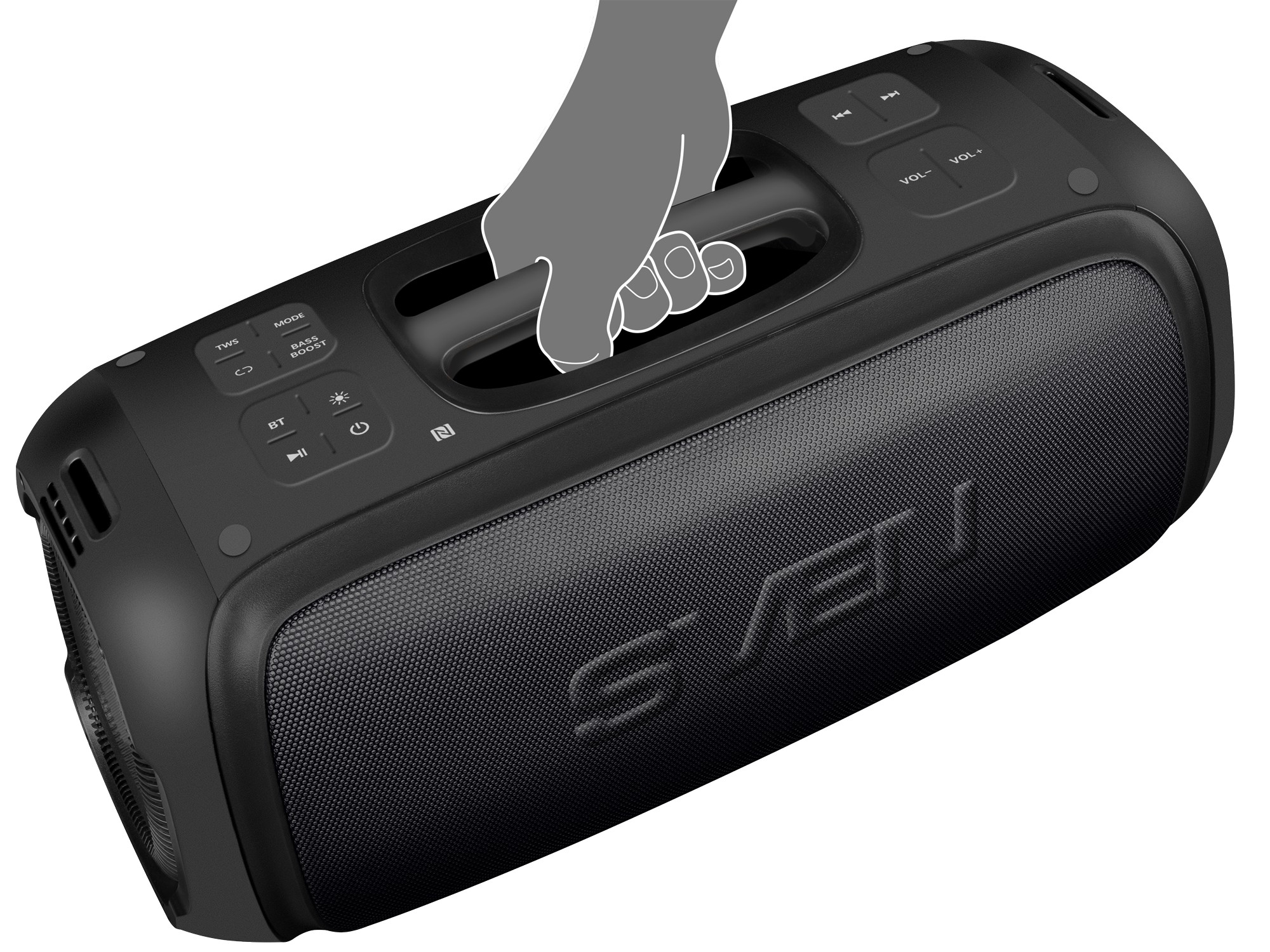 Boxa portabila SVEN PS-860 Black / 100W / Bluetooth / NFC / FM tuner / USB / microSD photo 8