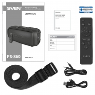 Boxa portabila SVEN PS-860 Black / 100W / Bluetooth / NFC / FM tuner / USB / microSD thumbnav 10
