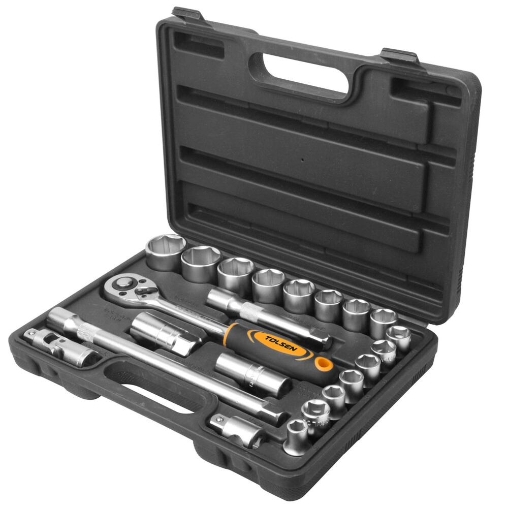 Set de 22 chei tubulare 1/2 Industrial Tolsen photo 1