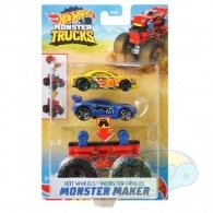 Hot Wheels GWW13 Set De 2 Mașini "Monster Creator" In Sort 