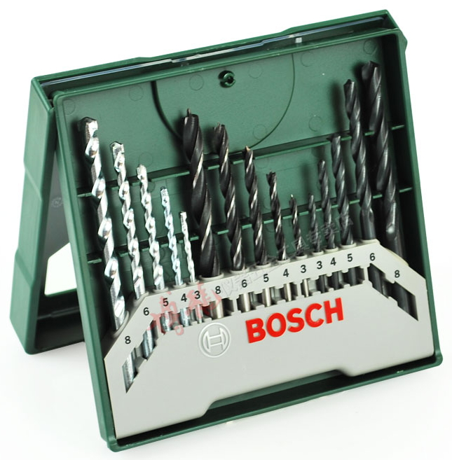 Набор сверл Bosch 15 Elemente 2607019675 photo 2