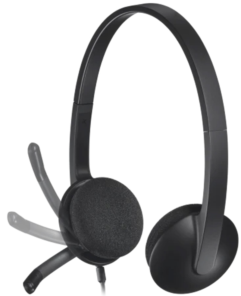 Căști Logitech Negru Cu fir / Home and Office / Negru photo 5