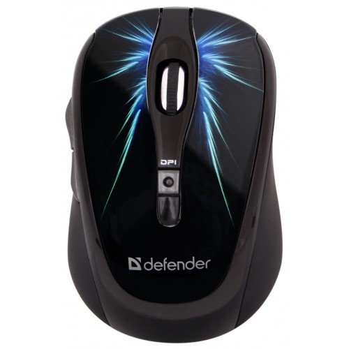 Mouse fara fir Defender MS575 Negru cu albastru / / Negru cu albastru photo 1 Mouse fara fir Defender MS575 Negru cu albastru / / Negru cu albastru photo 1
