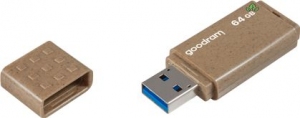 64GB USB3.0 Goodram UME3 Eco Friendly, Plastic, Housing made of 100% degradable materials, Anti-slip design (Read 60 MByte/s, Write 20 MByte/s) thumbnav 2