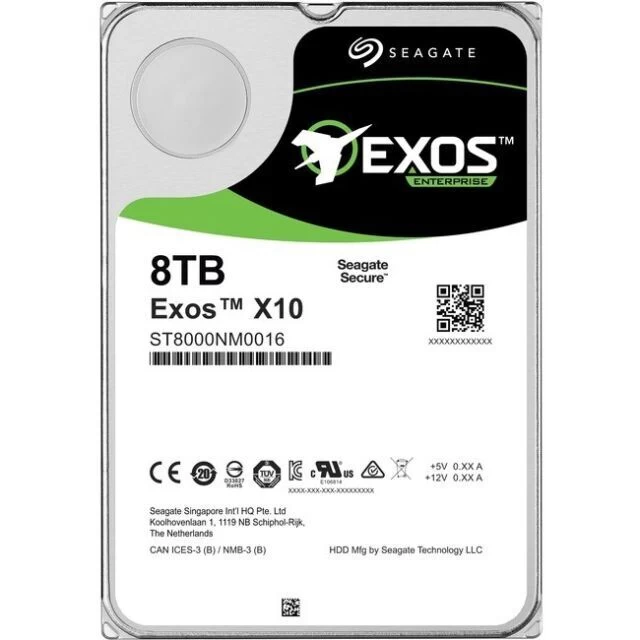 3.5” HDD Seagate Exos X10/ 8.0TB/ 7200rpm/ 256MB/ SATAIII photo 1