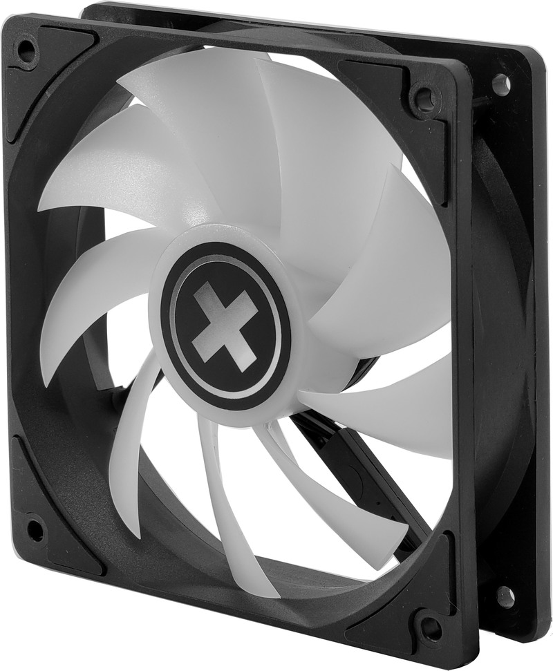 120mm Case Fan - XILENCE Performance A+ Series ”XPF120.ARGB” ARGB LED Fan: 120x120x25mm, 500~1500rpm, <18~32.5dBa, 70CFM, PWM, hydro bearing, 4 pin + ARGB 3 Pin M/B, Black photo 2