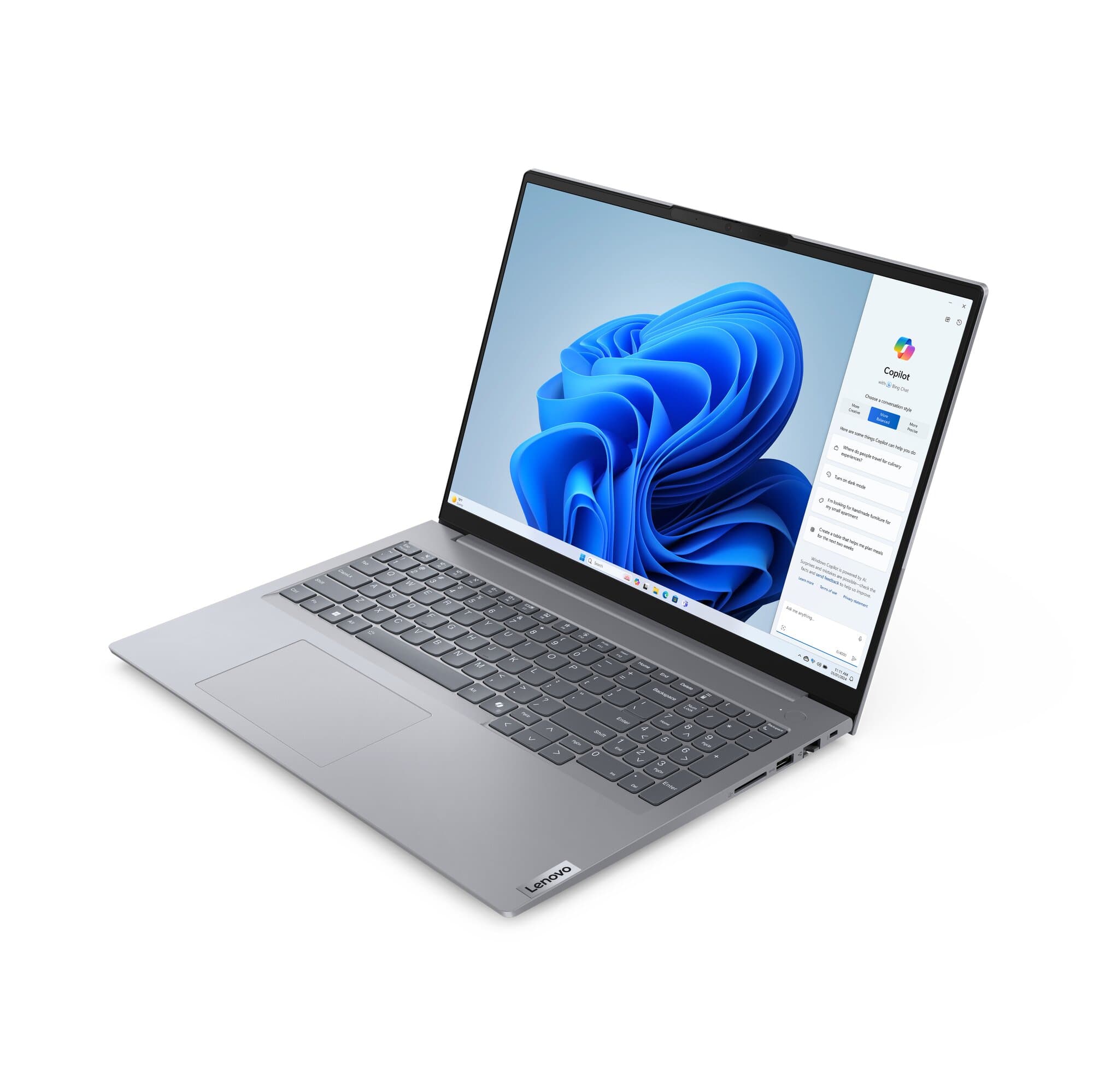 Laptop 16” Lenovo ThinkBook 16 G7 IML/ WUXGA / Intel Core Ultra 7 155H/ 16GB / 512GB SSD / Arctic Grey photo 3