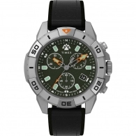 Expedition North® Ridge Chronograph 42mm Eco-Friendly Leather Strap Watch TW2W16100 