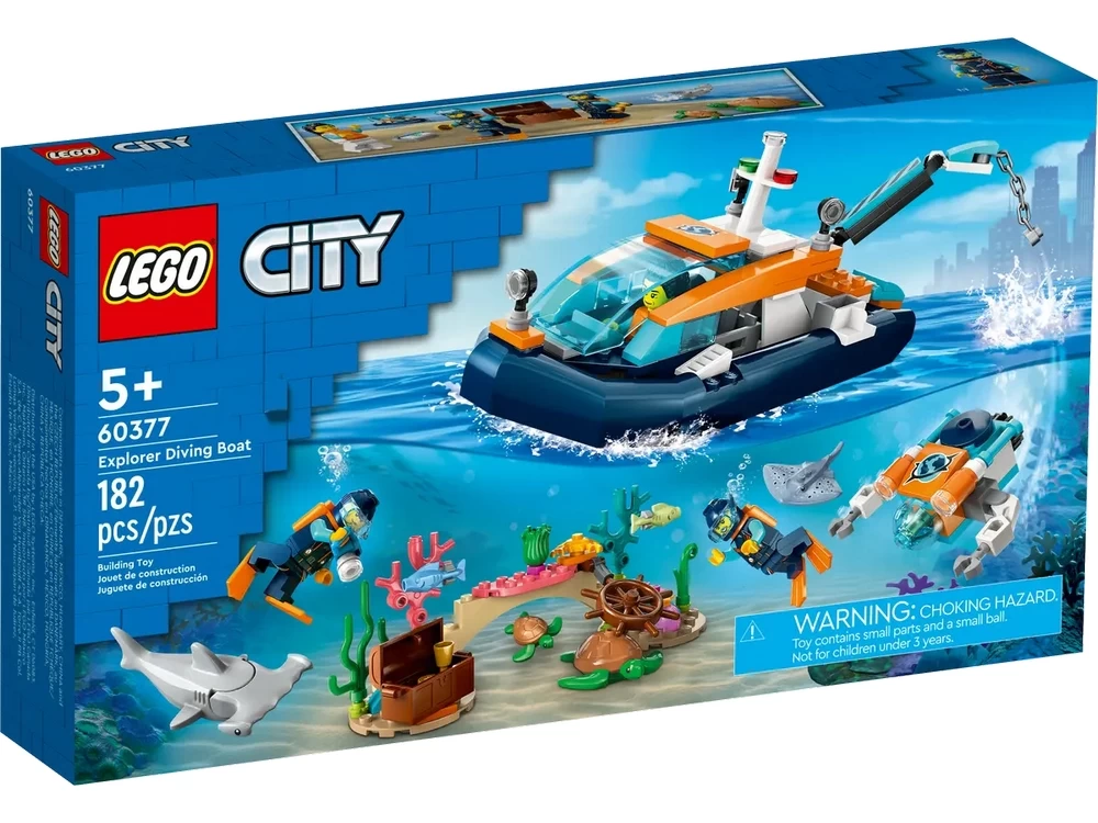 Конструктор Lego City Explorer Diving Boat 60377 от 5+ лет photo 1