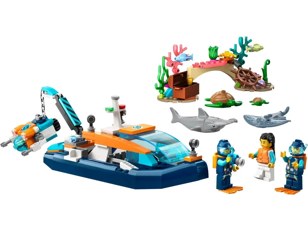 Конструктор Lego City Explorer Diving Boat 60377 от 5+ лет photo 3