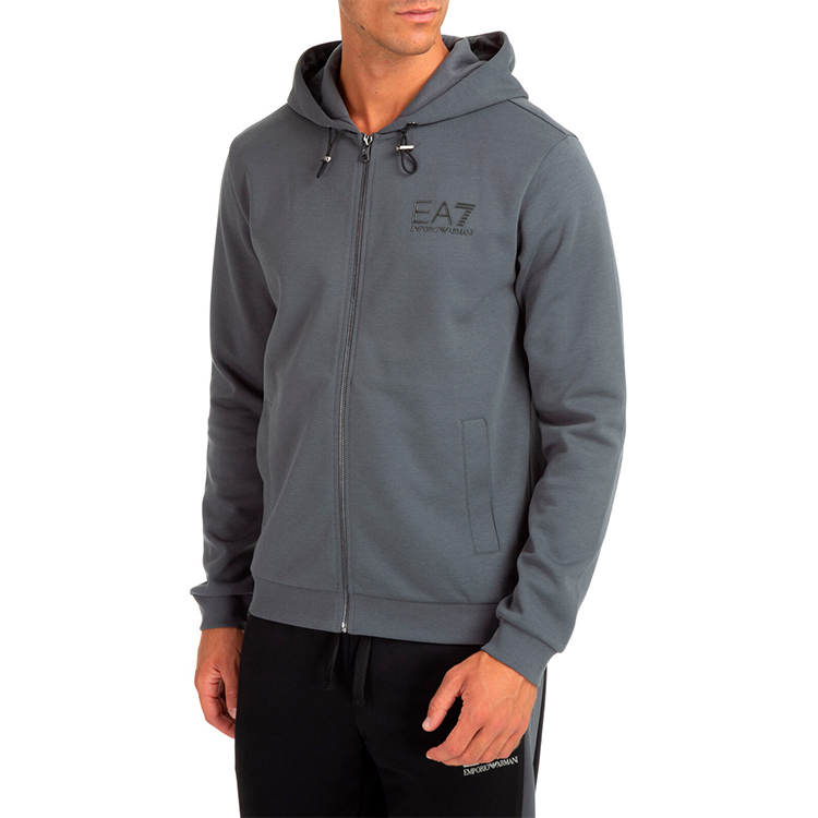 Hanorac pt bărbați EA7 EMPORIO ARMANI SWEATSHIRT M S Gri photo 4