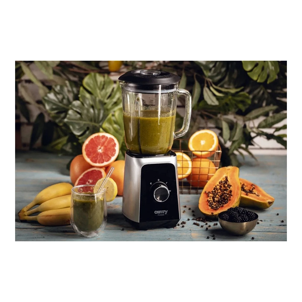 Blender Stationar Camry CR4077 Negru / 2 viteze / ml photo 7