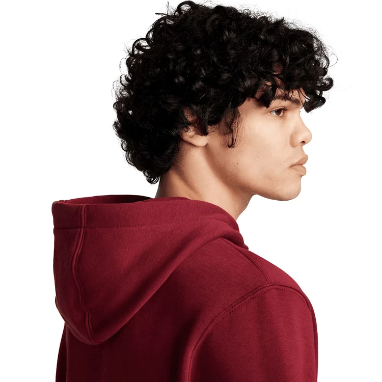 Мужская Толстовка Nike M NK CLUB BB PO HDY STACK GX XS Бордовый photo 4