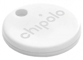 CHIPOLO ONE, 1Pack, White (For keys / backpack / bag, Use the Chipolo app to ring your misplaced item or double click on Chipolo to find your phone, Louder sound, Longer battery life - Up to 2 years of finding power, Replaceable battery, Water resistant) 