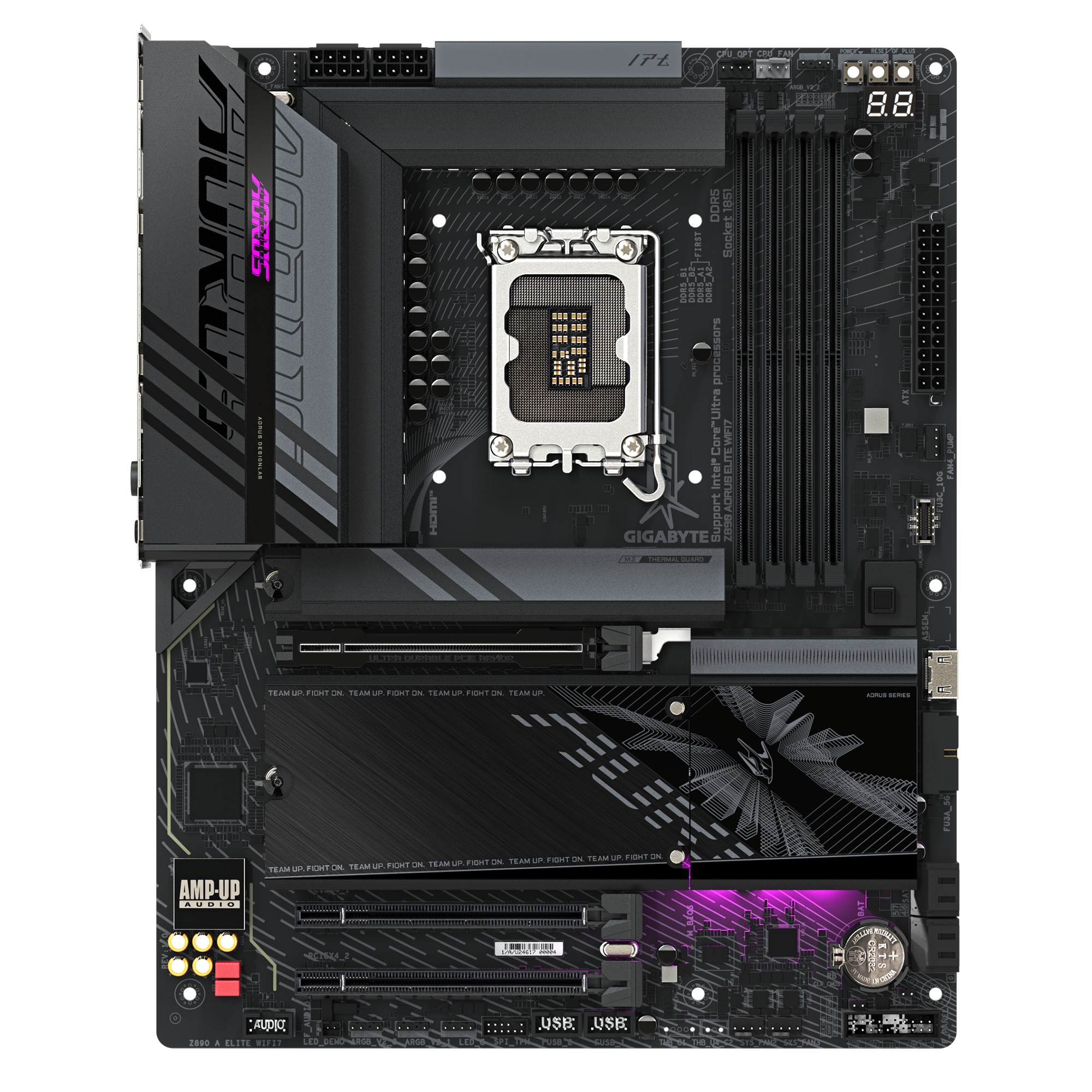 Placa de baza GIGABYTE Z890 AORUS ELITE WIFI7/ 1851/ Z890/ DDR5 / ATX photo 2