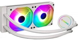 XILENCE Liquid Cooler (XC974) ”LiQuRizer 240.W.ARGB” Performance A+  Intel Socket LGA1700/2066/2011/115x/1200 &amp; AMD: AM4/AM5, up to 300W, 2x ARGB TF120 fans:120x120x25mm, PWM fans: 500-1500rpm, 18.0-32.2 dBA, 68.2CFM, pump: 2100rpm, LED lit Pump Head w/RG 