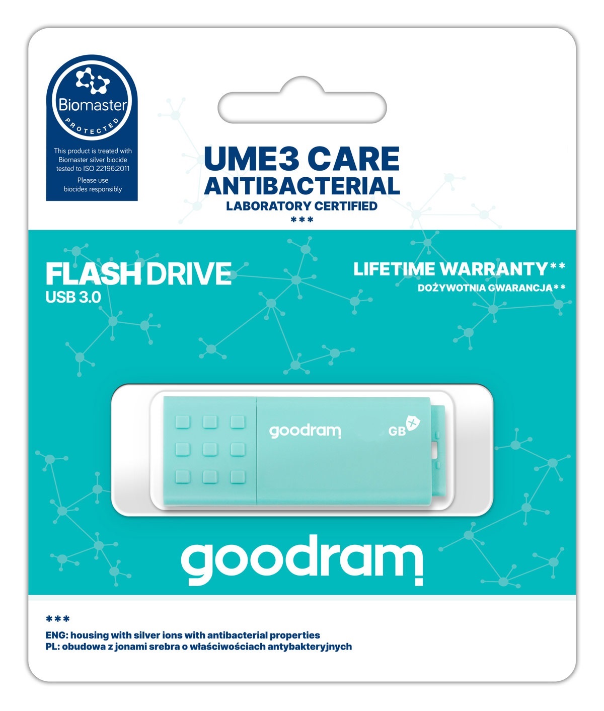 USB Flash Drive Goodram UME3 Care Green USB3.0  16GB photo 3