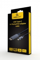Adaptor Gembird CC-USB3C-DPF-01-6 /  USB Type-C to DisplayPort  / 1.8m thumbnav 3