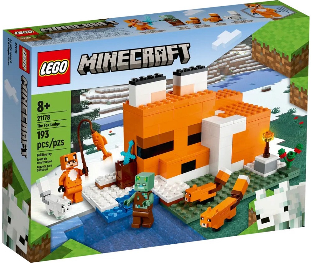Constructor Lego Minecraft The Fox Lodge 21178 de la 8+ ani photo 1