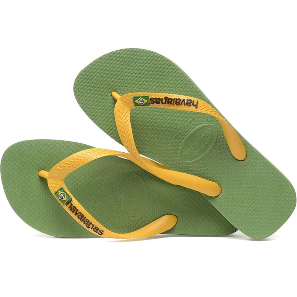 Шлепанцы Havaianas BRASIL LOGO II / Мужской / 45/46 / Зеленый photo 4