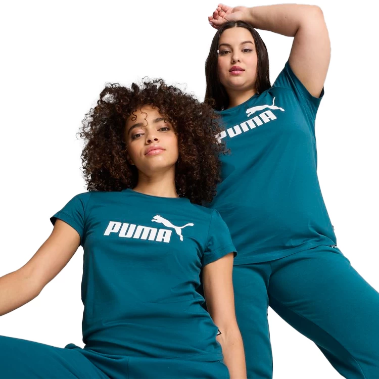 Tricou Puma ESS Logo Tee S Verde Femei photo 4