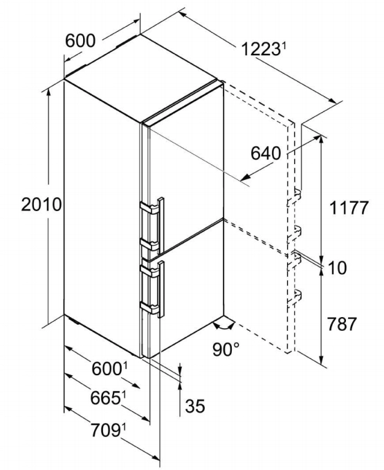 Frigider cu doua usi Liebherr CBNbs 4878 Premium / 344 l / 201 cm / A++  photo 3