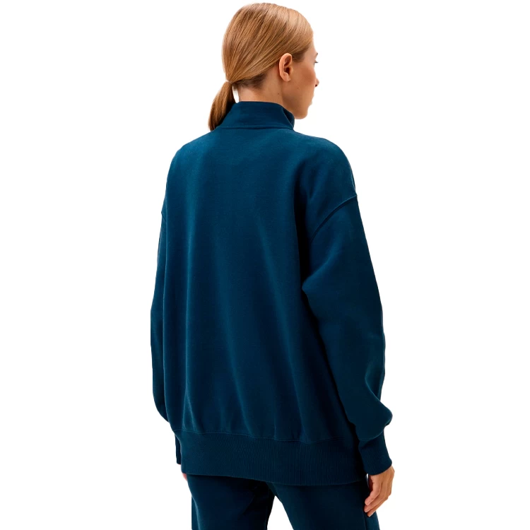 Hanorac Nike W NSW PHNX FLC OS LOGO QZ XS Albastru Femei photo 4