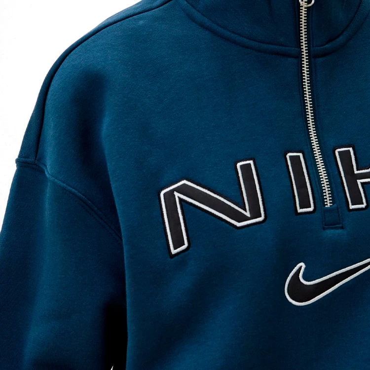 Hanorac Nike W NSW PHNX FLC OS LOGO QZ XS Albastru Femei photo 5