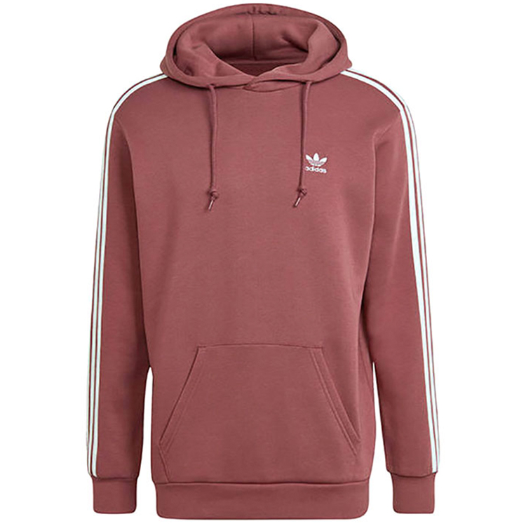 Hanorac pt bărbați Adidas 3-STRIPES HOODY XS Bordo photo 1