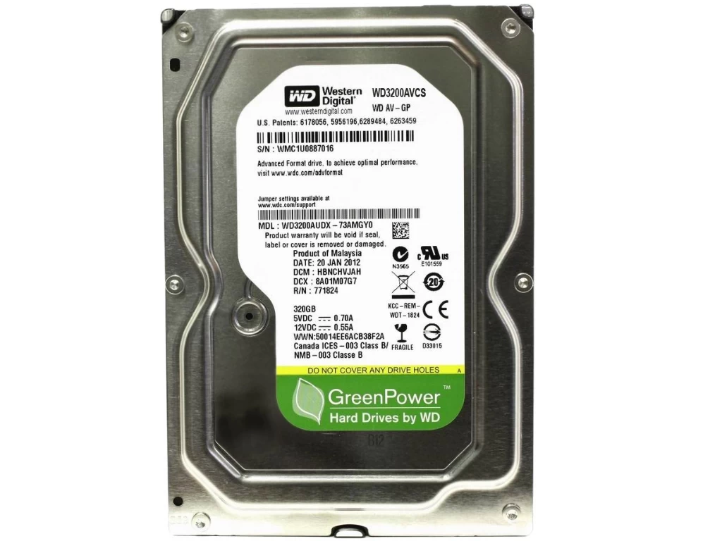 3.5” HDD Western Digital WD5000AVCS  AV-GP / 500GB / IntelliPower / 16MB photo 1