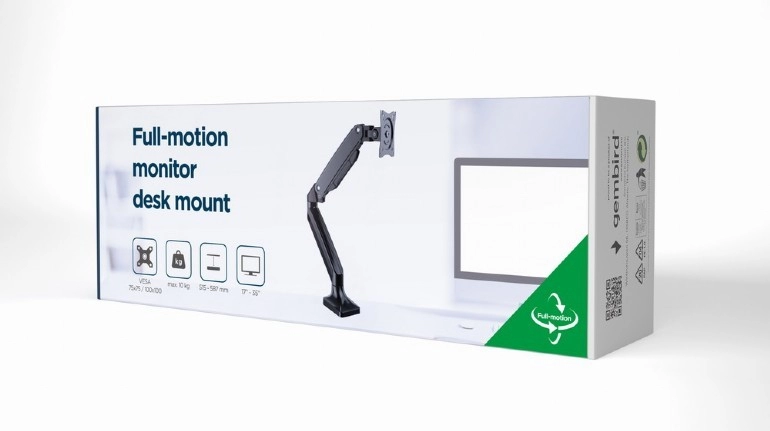 Suport rotativ pentru monitor de 17”-35”cu montare de masa Gembird MA-DA1-03 photo 7