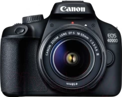 DSLR Camera Canon EOS 4000D EF-S Kit 18-55mm III (3011C015AA) (cu geanta SB130 si card de memorie SD de 16 GB) 