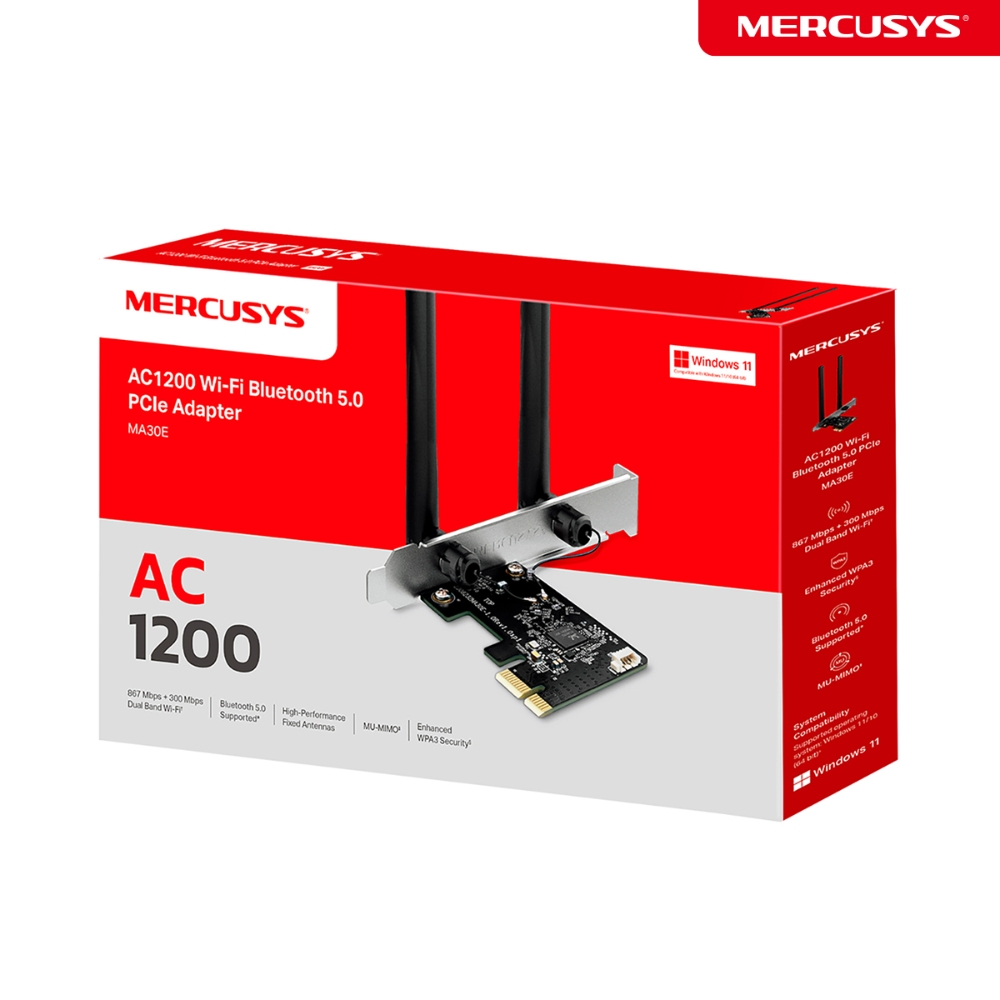 PCIe/ Wi-Fi 5 Adapter + Bluetooth PCI Express Adapter / MERCUSYS MA30E photo 2